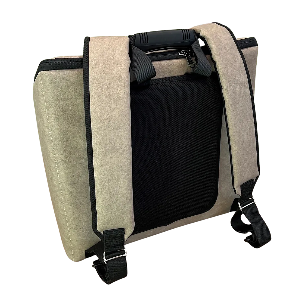 Rucksack Leder Beige 4-reihig – Bild 2